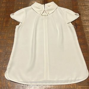 Ted Baker Size 1 Gorgeous White Blouse